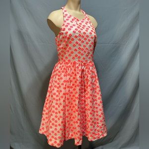 J. Crew Neon Embroidered Dress size 2